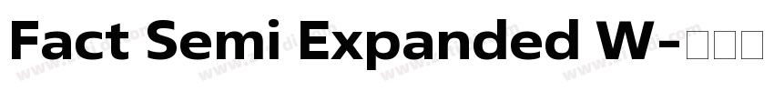 Fact Semi Expanded W字体转换
